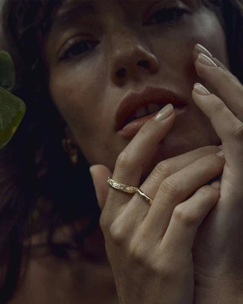 By Charlotte Live in Grace Ring Gold Vermeil