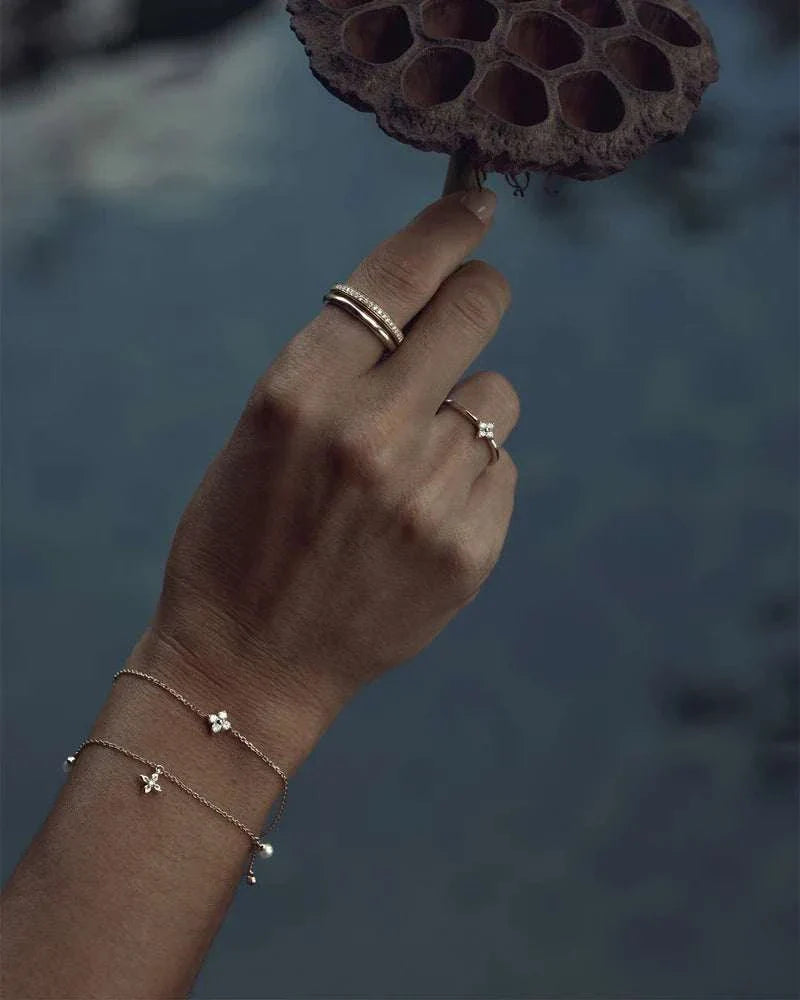 By Charlotte Live in Peace Bracelet Gold Vermeil
