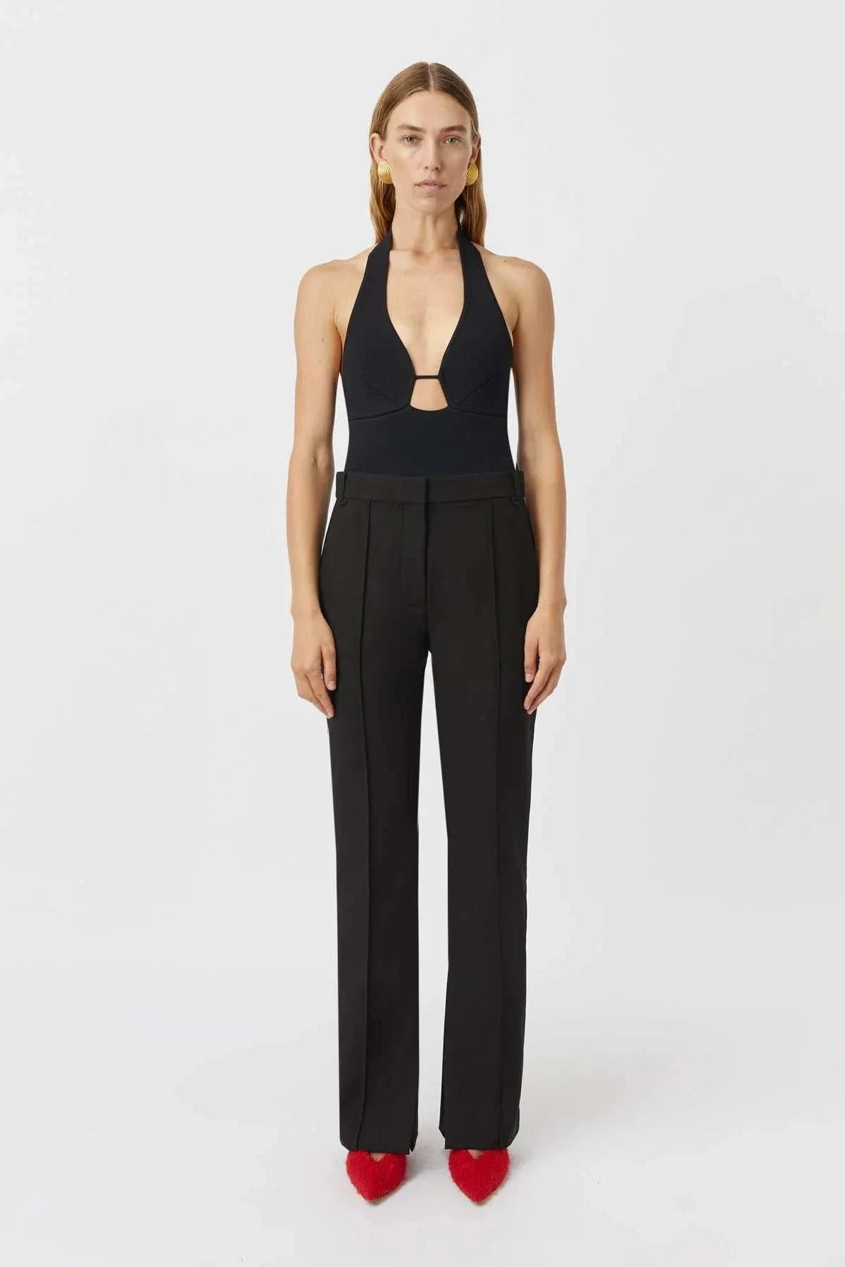 Camilla and Marc Lena Halter Top Black