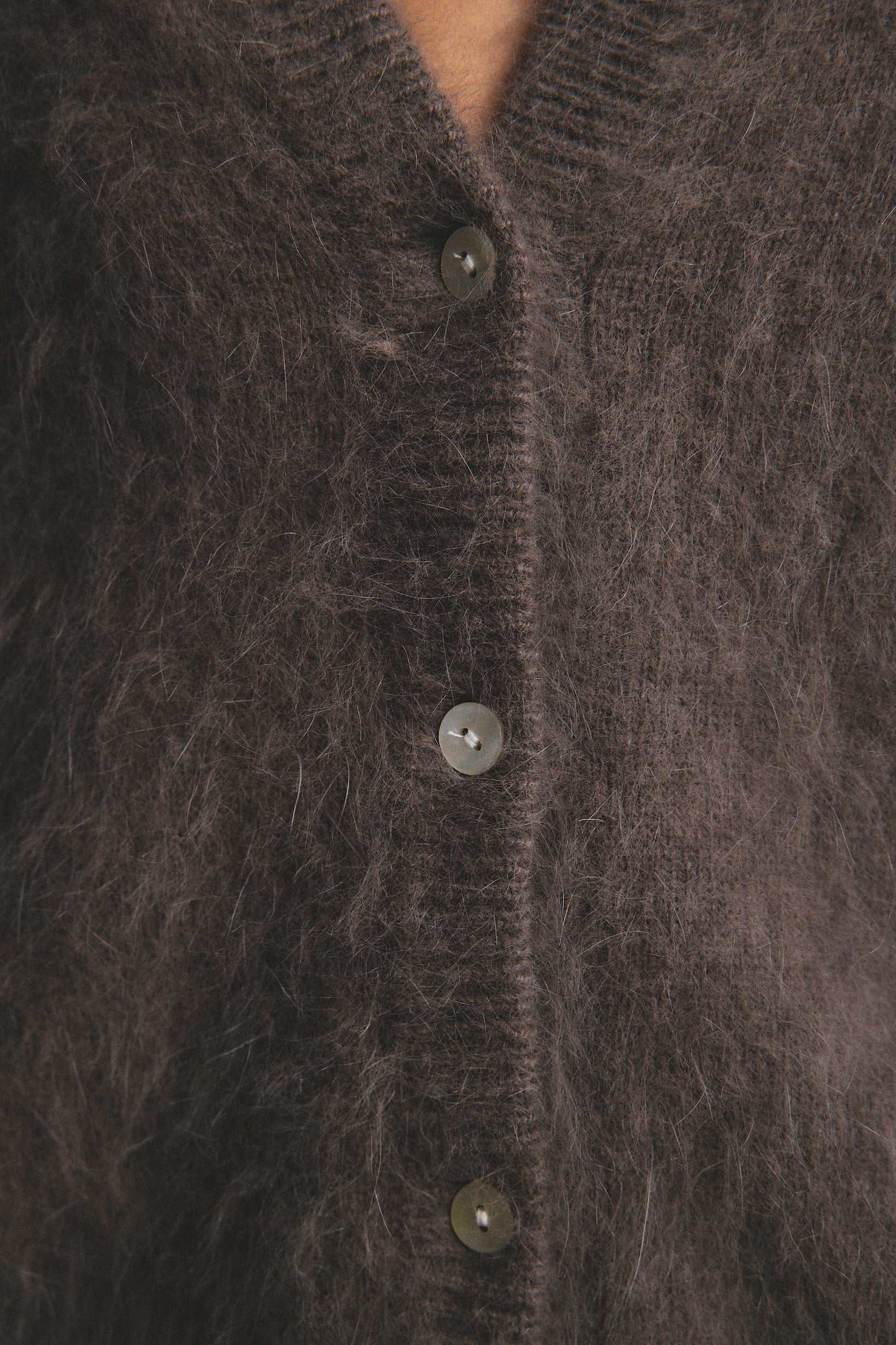 World Of Nomads Frankie Cashmere Crew Neck Cardigan Drift