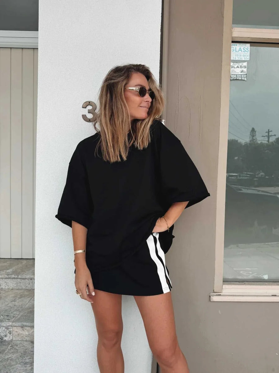 Luna Lane The Mason Tee Black