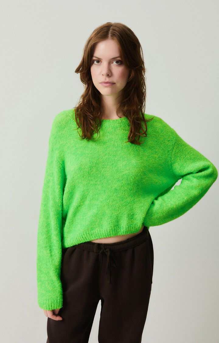 American Vintage Cikoya Womens Jumper Flashy Green