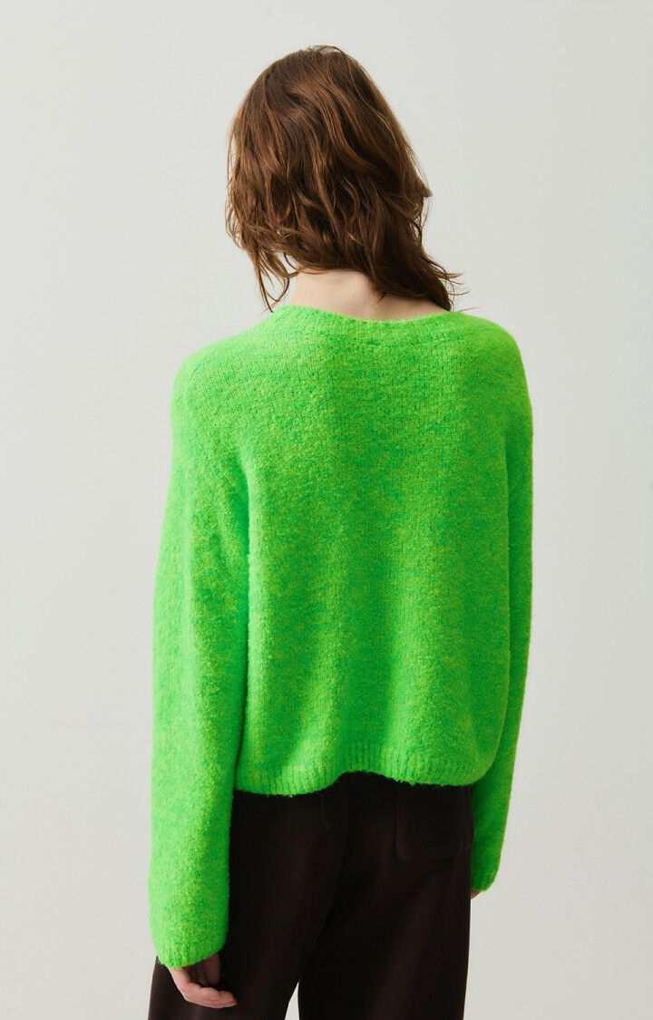 American Vintage Cikoya Womens Jumper Flashy Green
