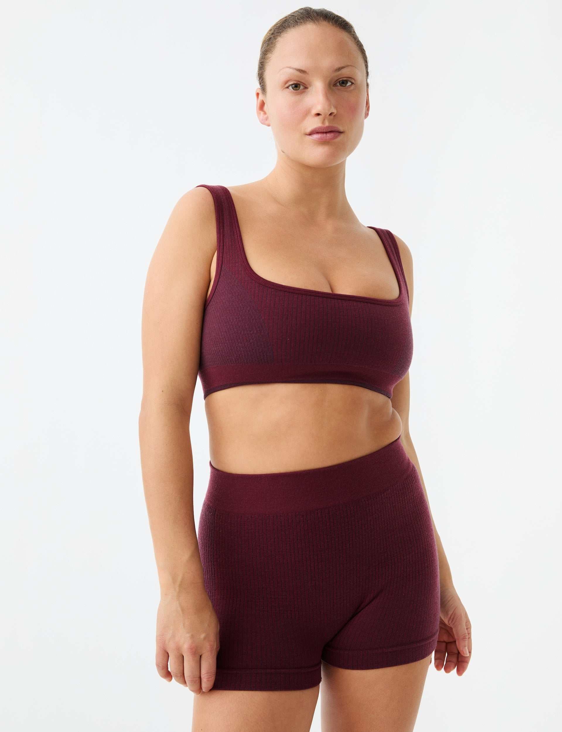 Nagnata Classic Wool Bralet Mulberry