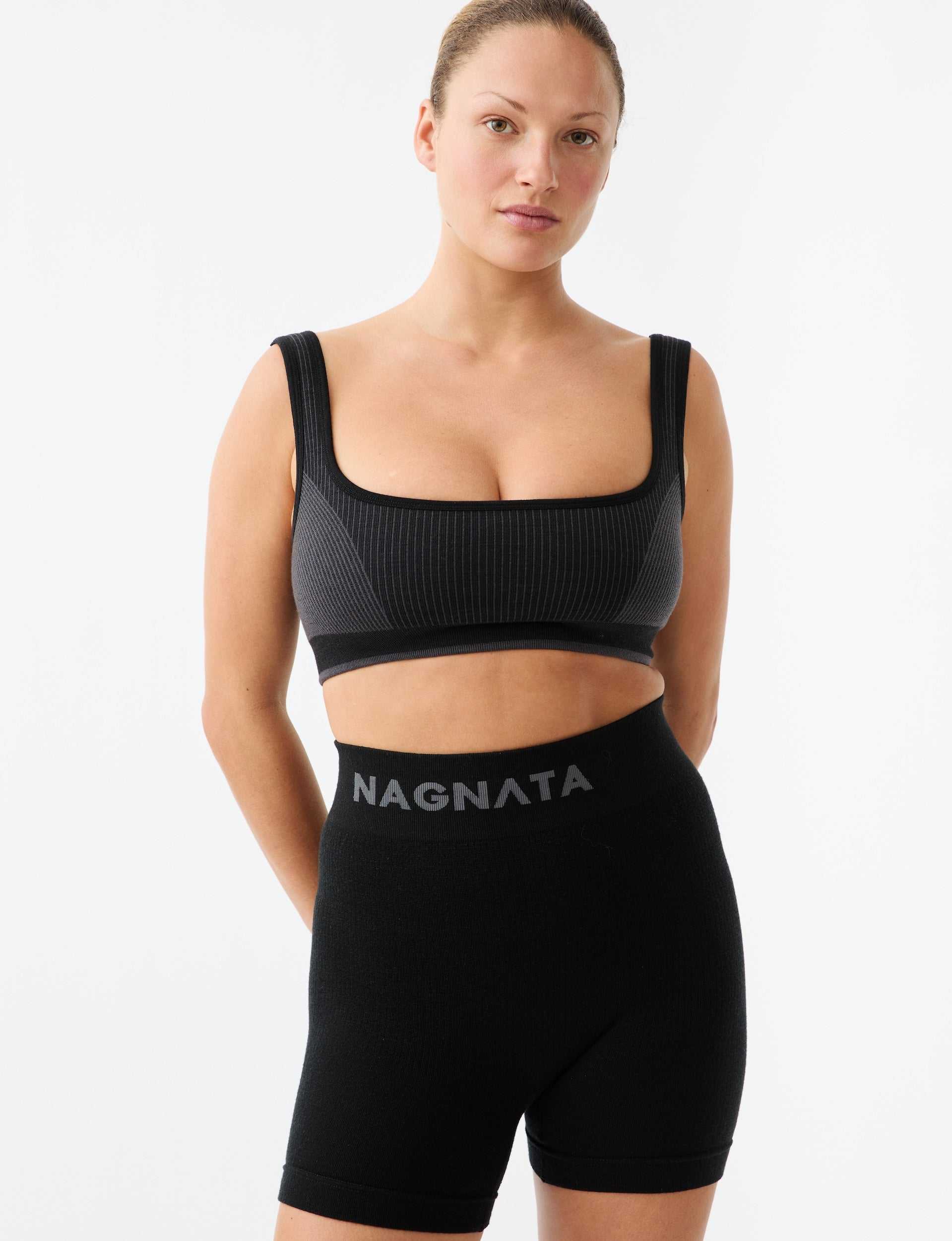 Nagnata Classic Wool Bralette Obsidian