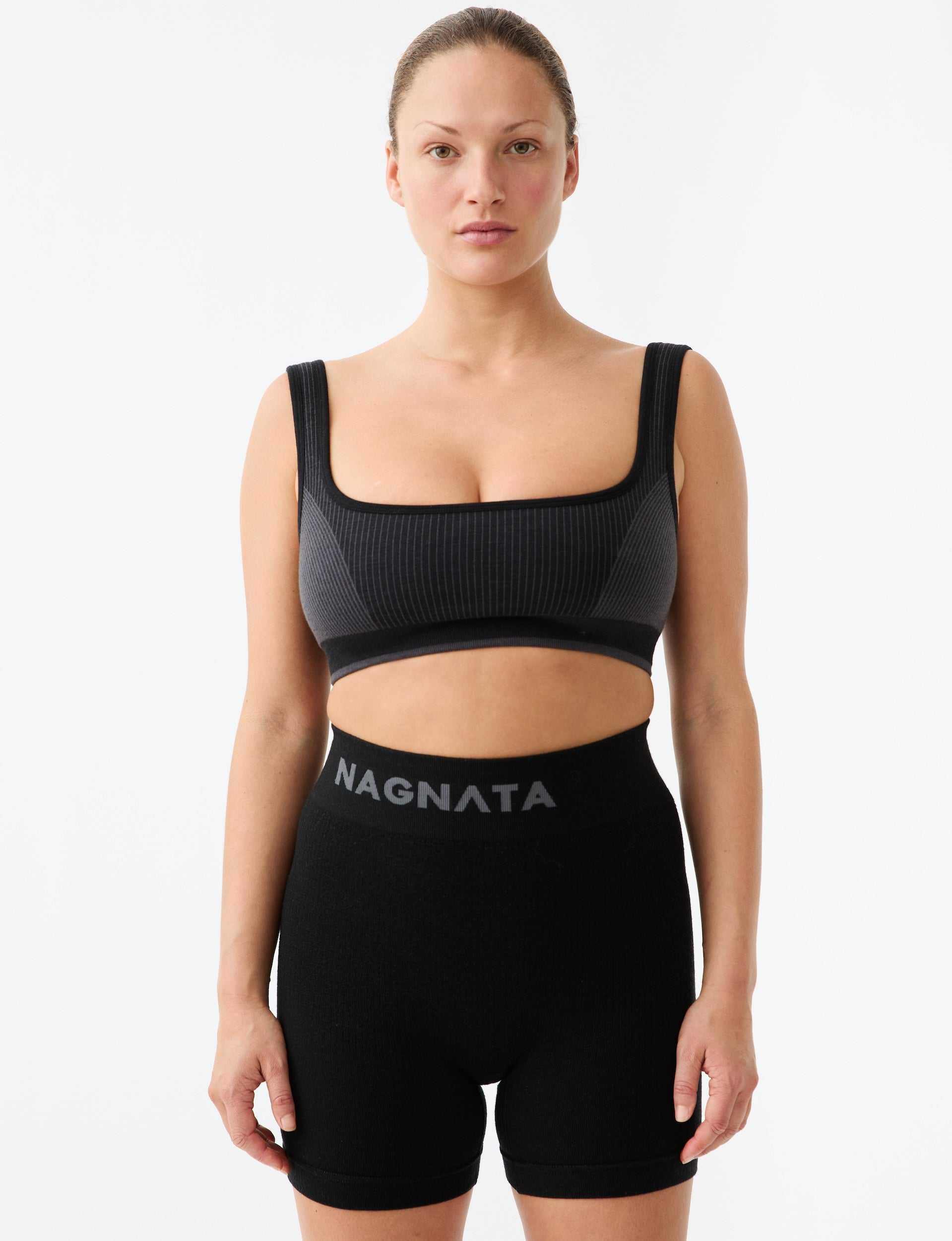 Nagnata Classic Wool Bralette Obsidian