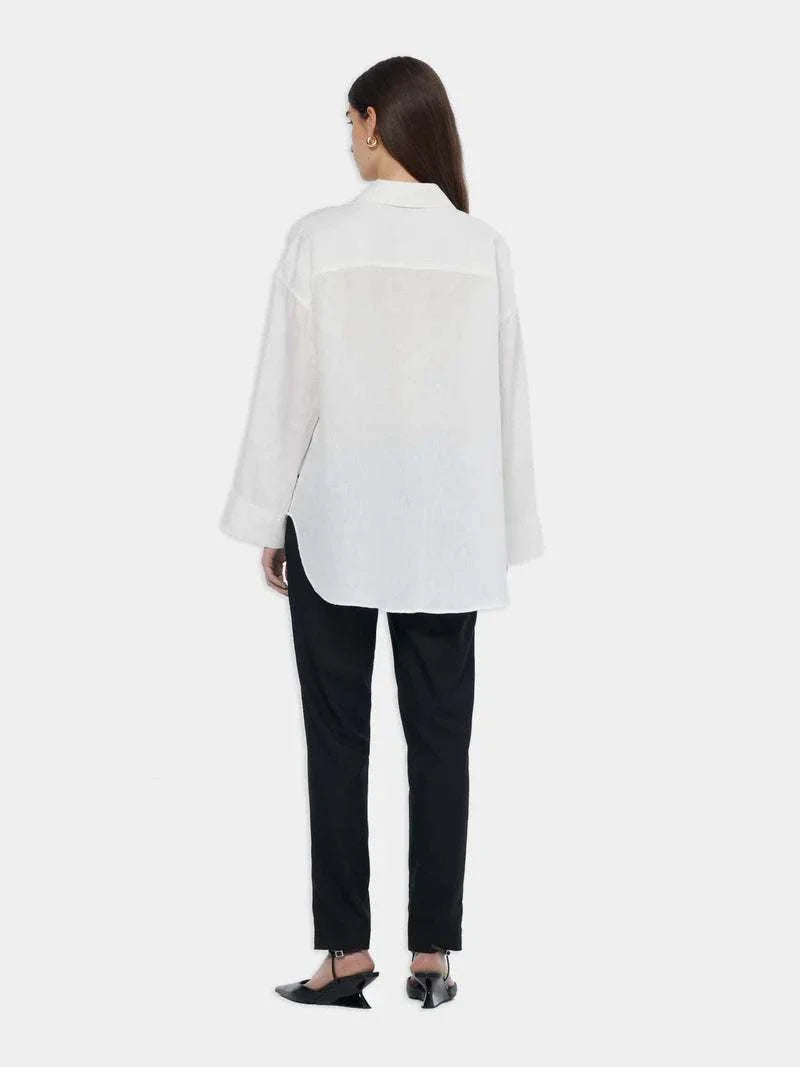 Scotch and Soda Core Linen Shirt White