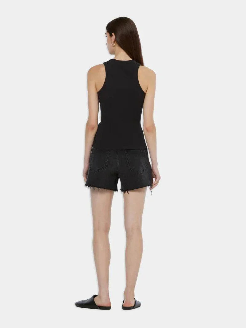 Scotch and Soda Core Rib Racer Tank Black