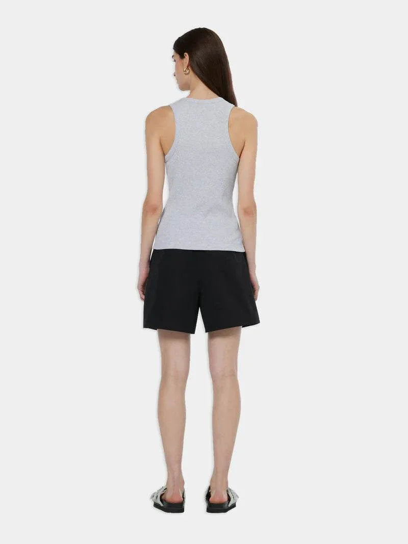 Scotch and Soda Core Rib Racer Tank Grey Marle