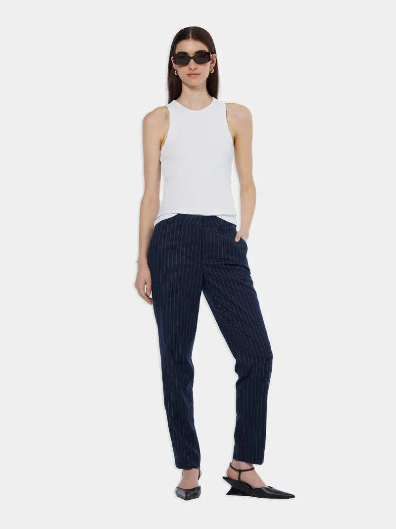 Scotch and Soda Core Rib Racer Tank White