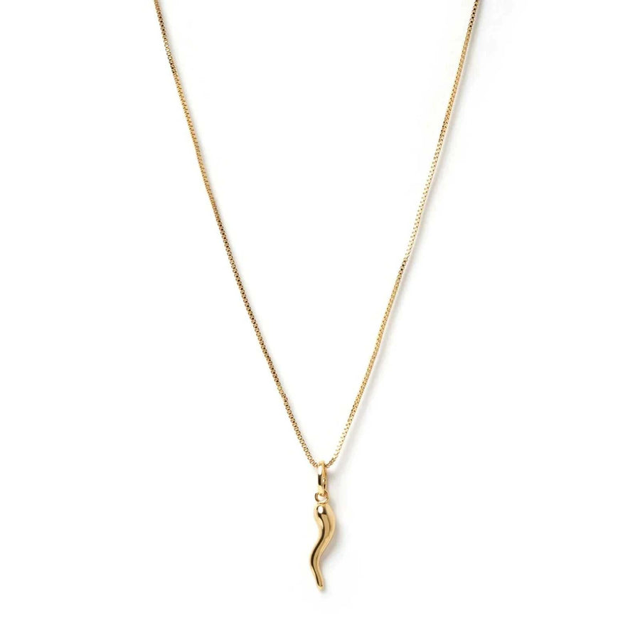 Arms of Eve Cornicello Charm Necklace Gold