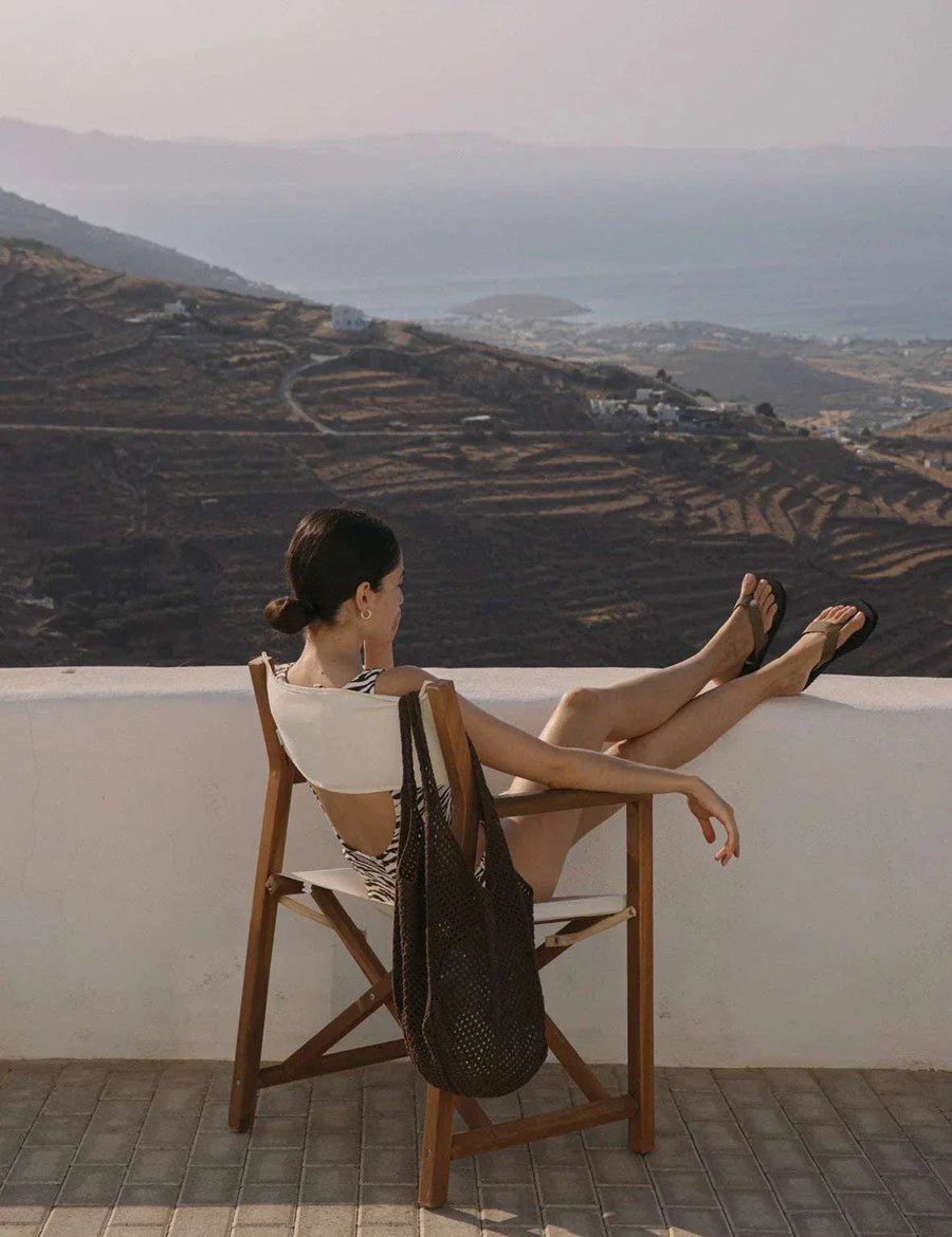 La Tribe Crochet Tote Coffee