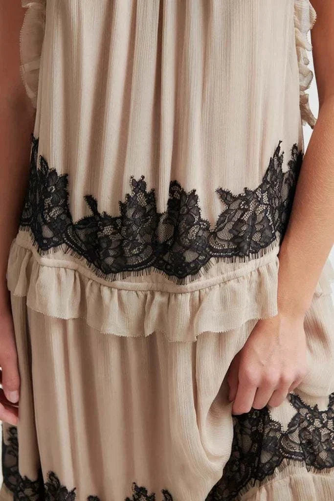 Second Female Lynda Maxi Dress Plaza Taupe