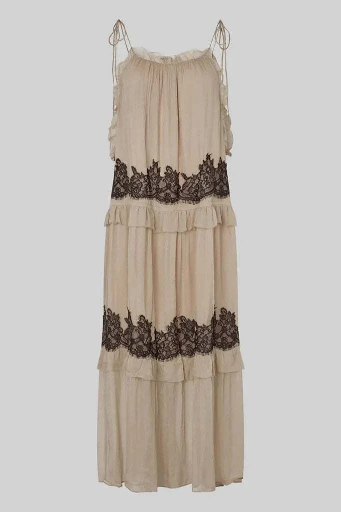 Second Female Lynda Maxi Dress Plaza Taupe