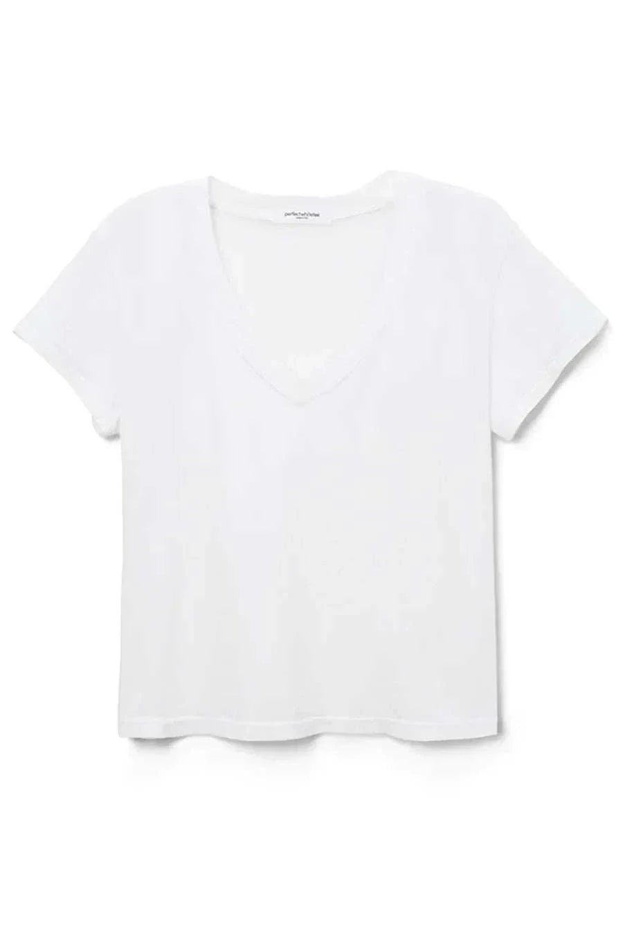 Perfectwhitetee Hendrix Basic V Neck Tee White