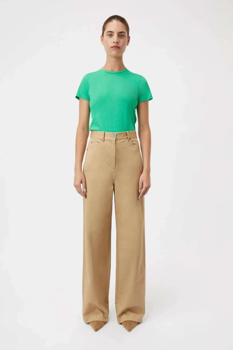 Marc Mona Slim Tee Pale Emerald