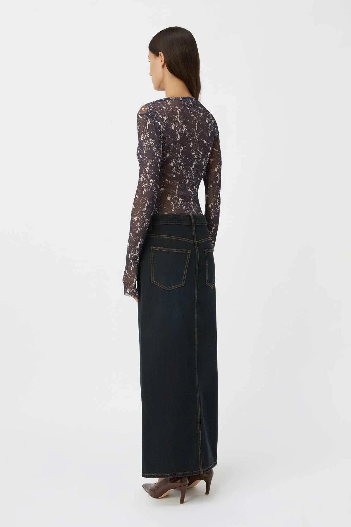 Camilla and Marc Phoebe Maxi Skirt Inky Black
