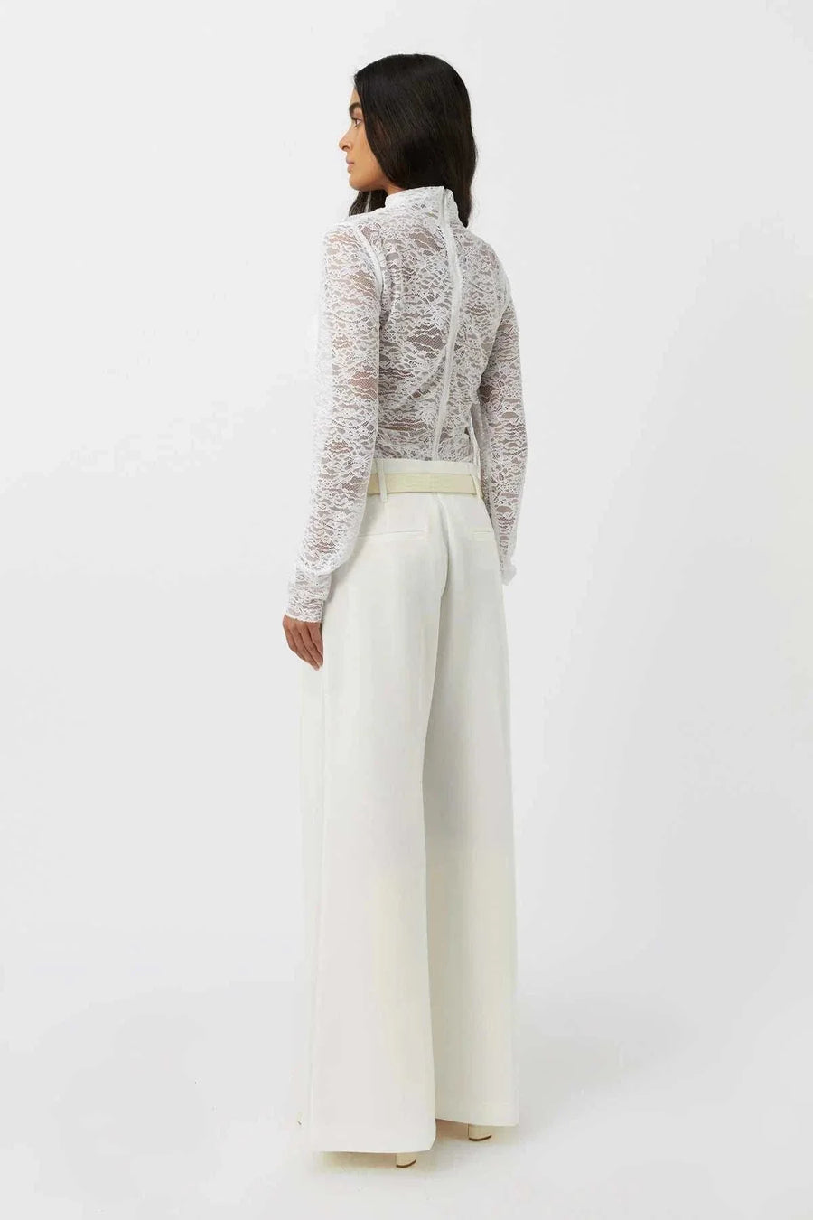 Marc Amerie Wide Leg Pant White