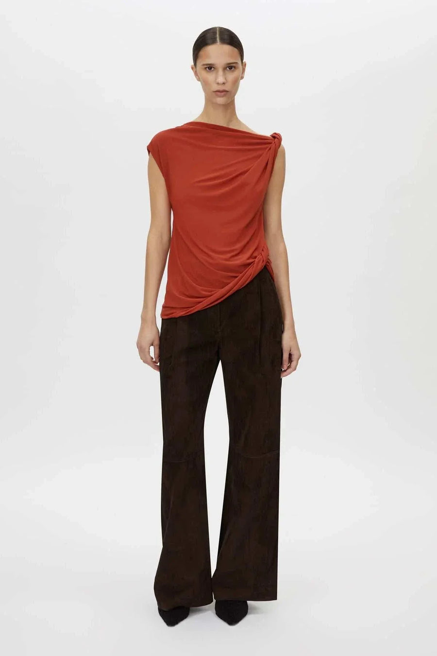 Camilla and Marc Ando Top Terracota