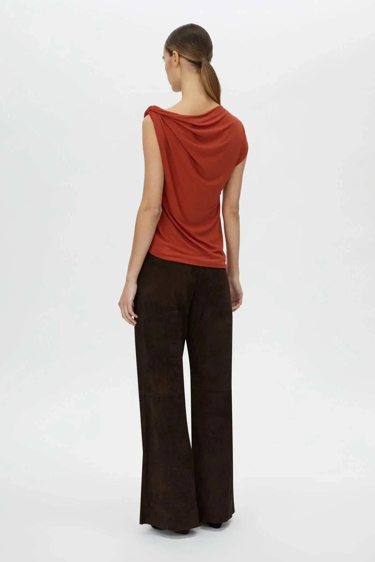 Camilla and Marc Ando Top Terracota