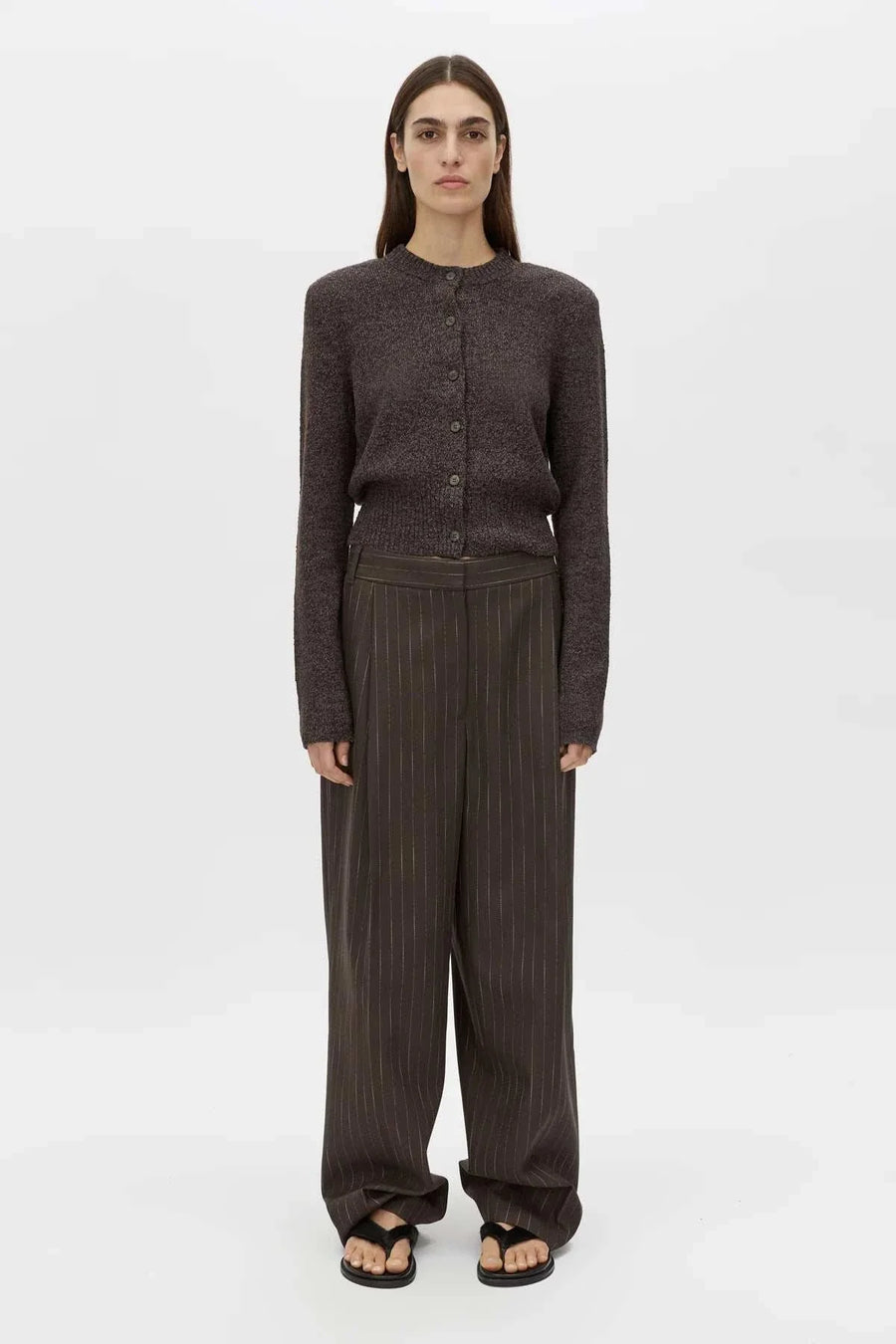 Camilla and Marc Botticino Knit Cardigan Chocolate