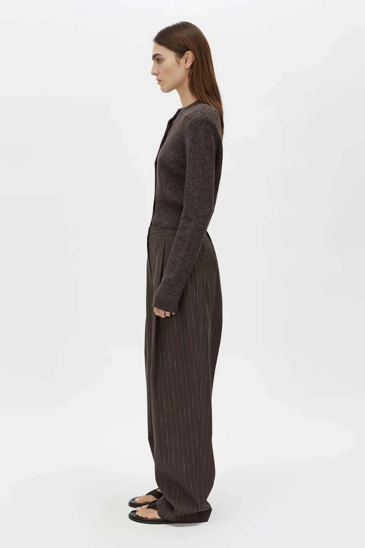 Camilla and Marc Botticino Knit Cardigan Chocolate