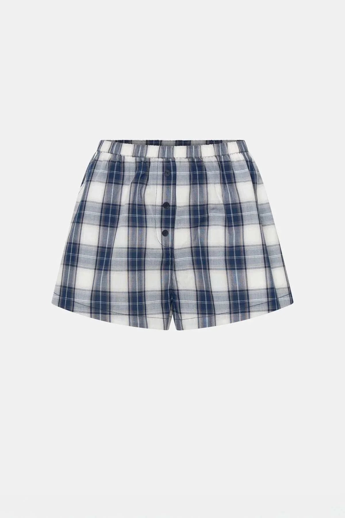 Camilla and Marc Carsten Short Navy Check