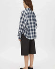 Camilla and Marc Carsten Shirt Navy Check
