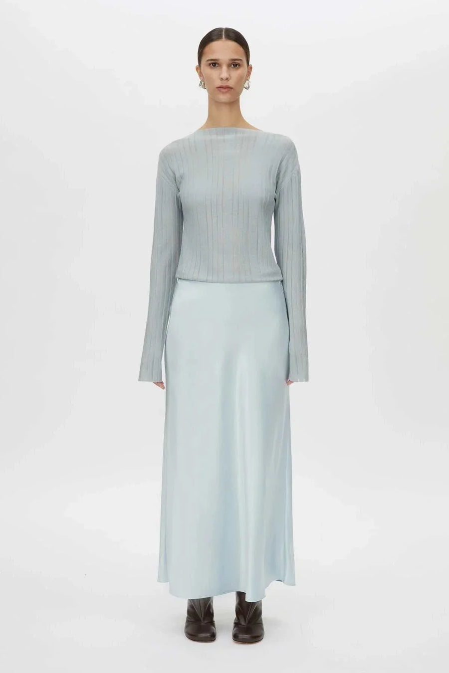 Camilla and Marc Daniella Knit Top Misty Blue
