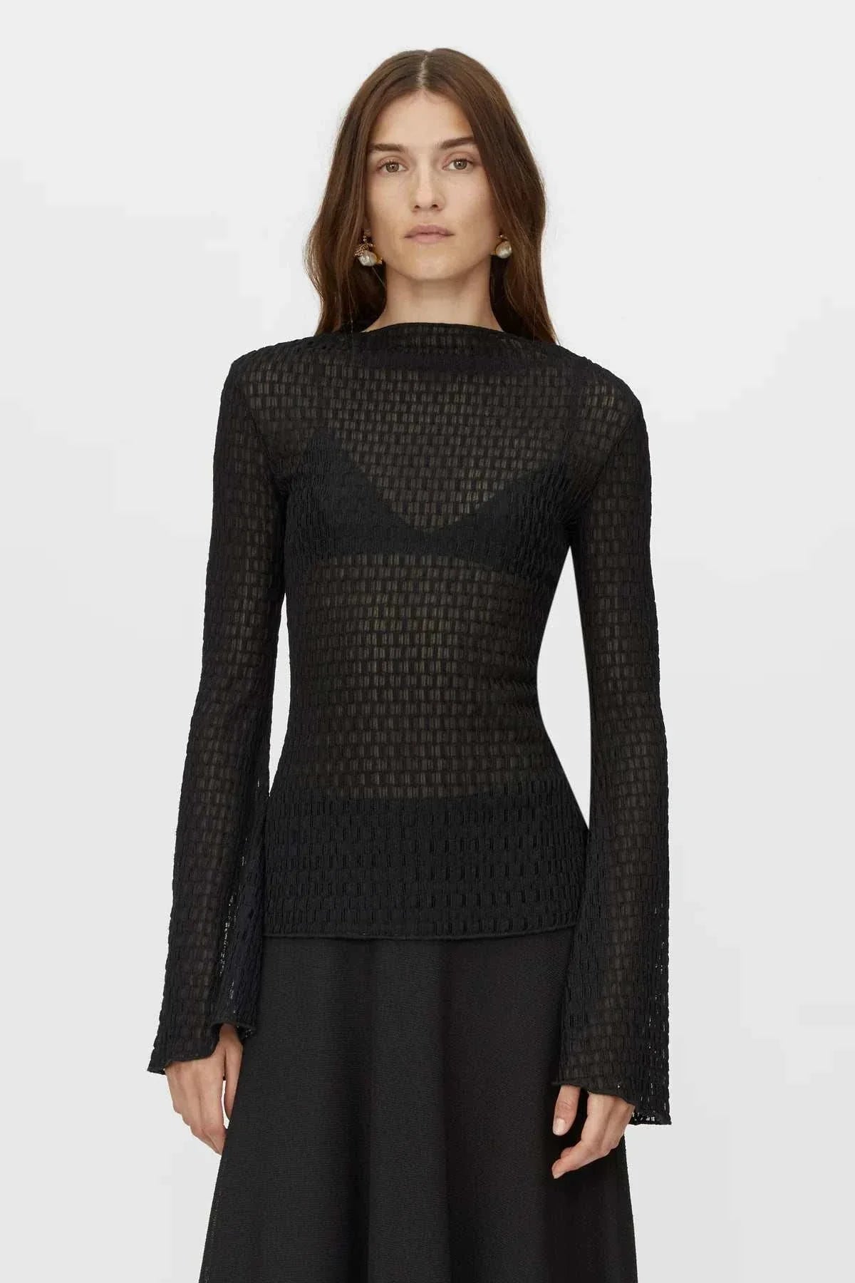 Camilla and Marc Davana Top Black