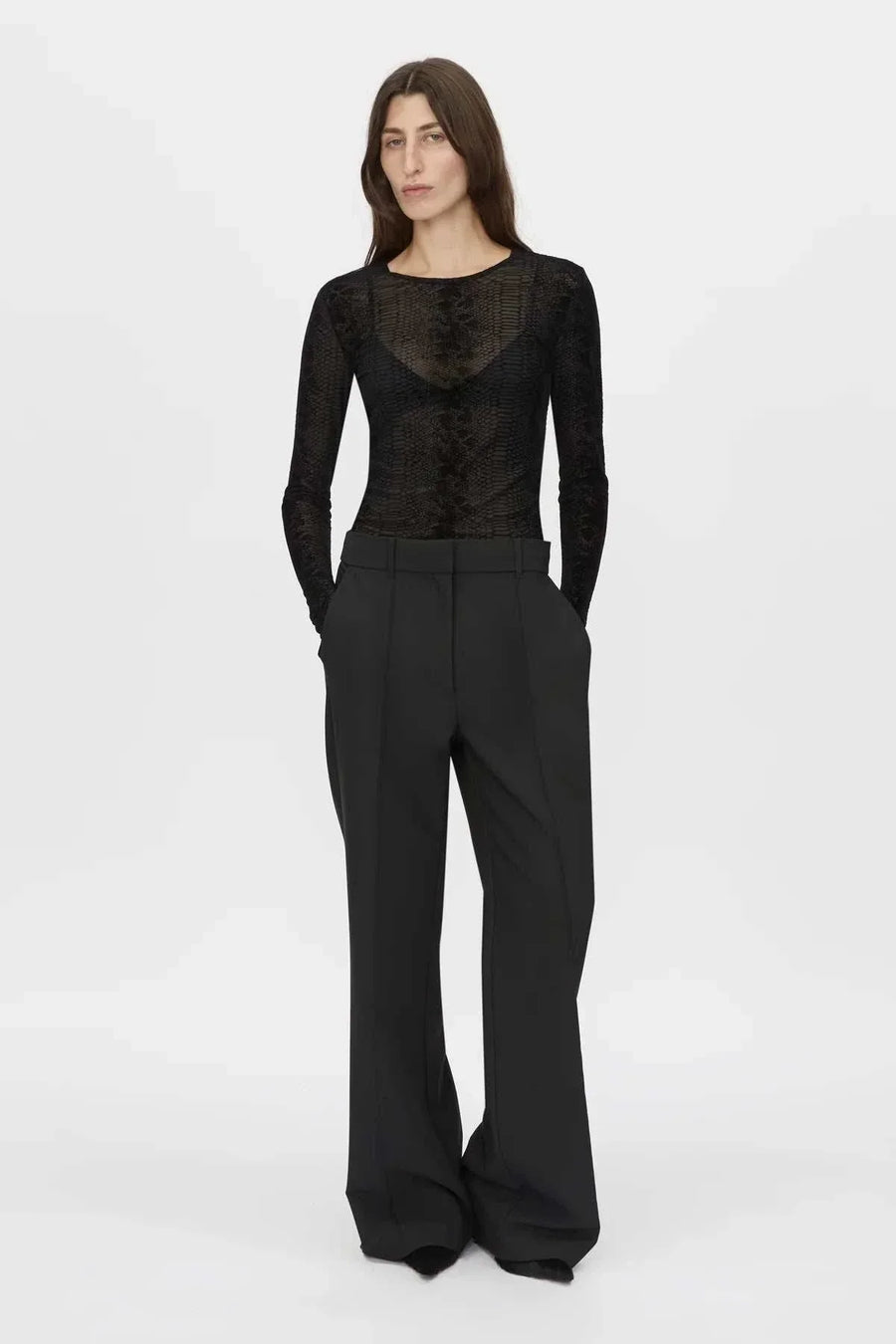 Camilla and Marc Figue Sleeve Top Slate