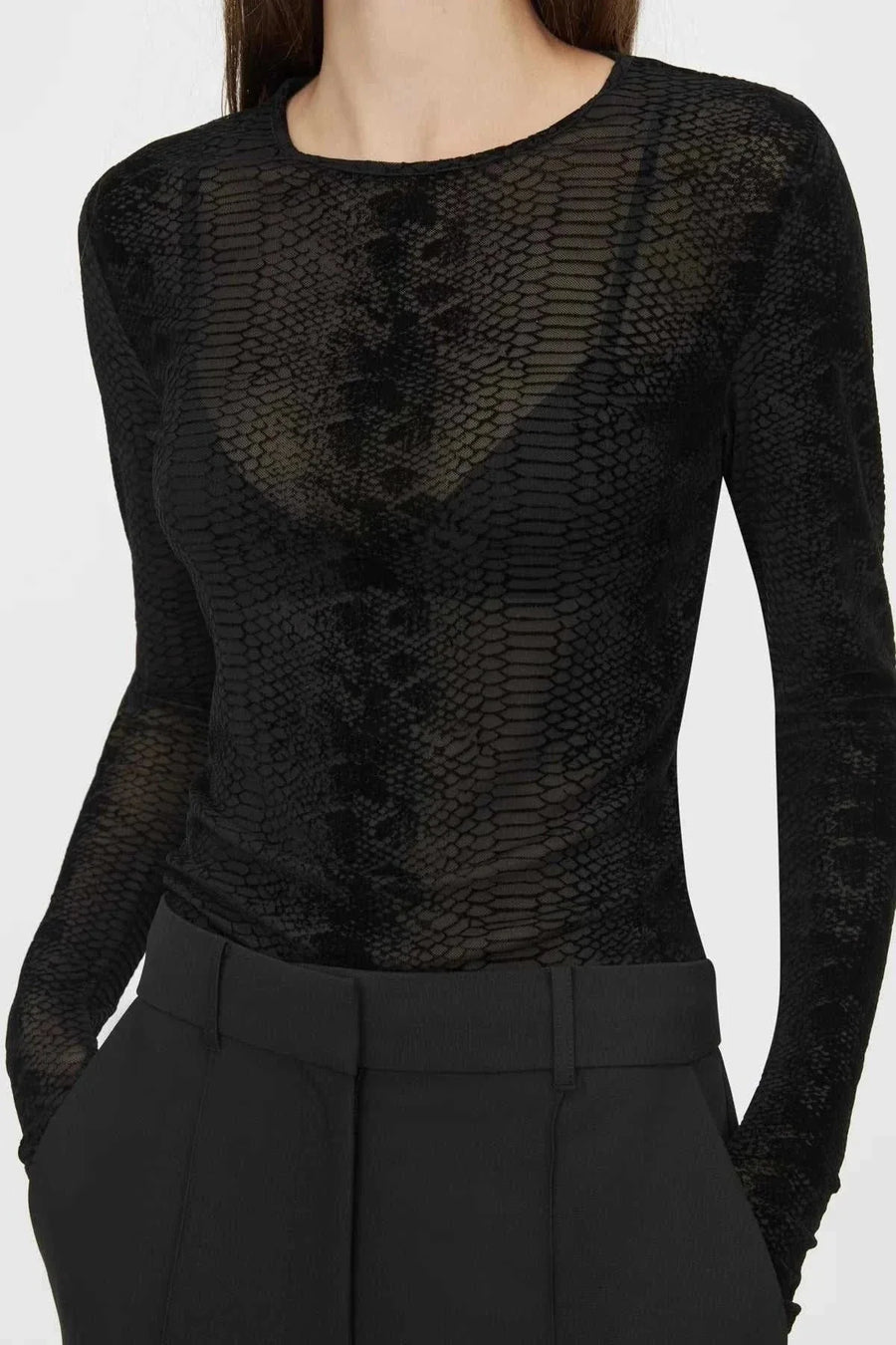 Camilla and Marc Figue Sleeve Top Slate