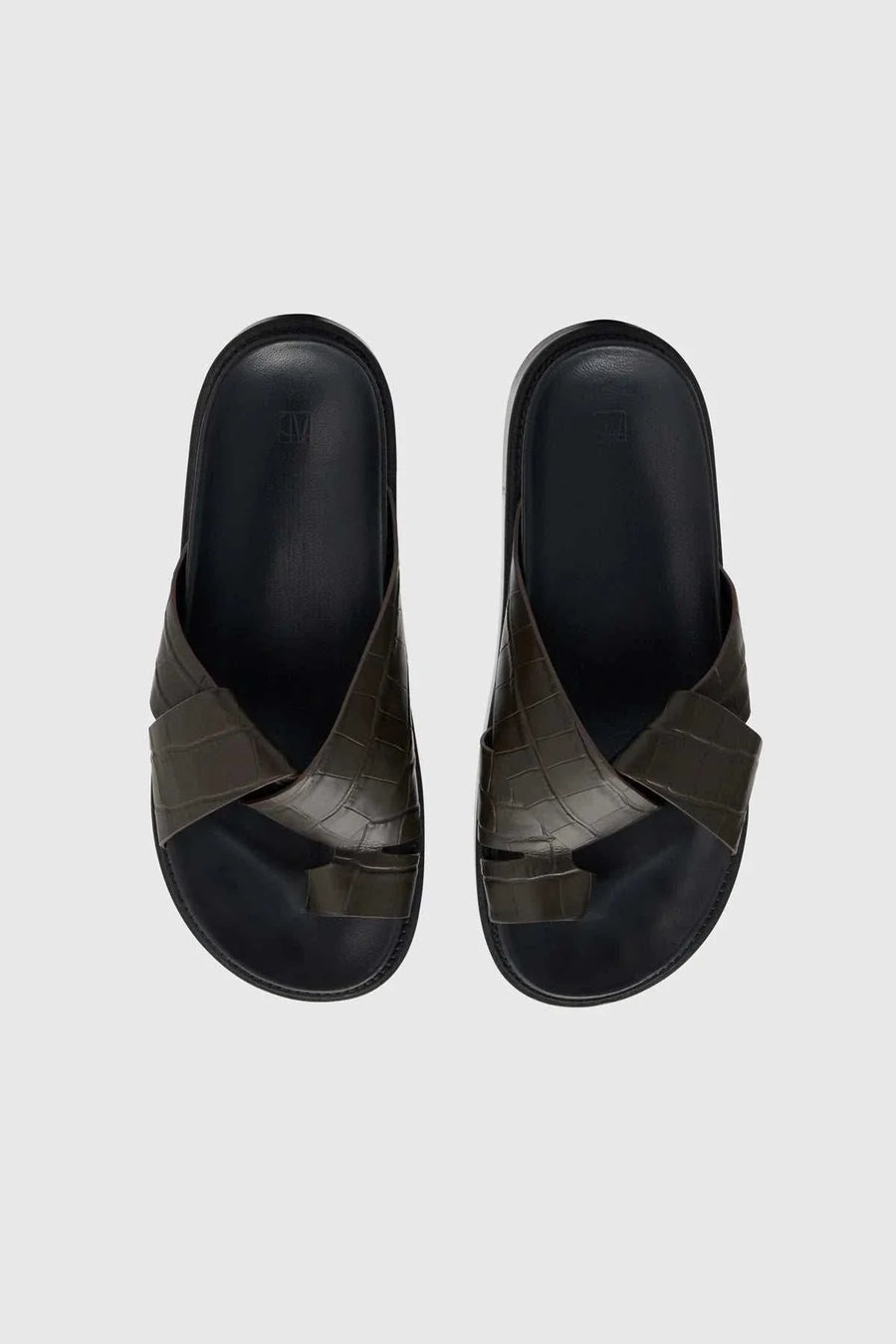 Camilla and Marc Herman Croc Sandal Chocolate