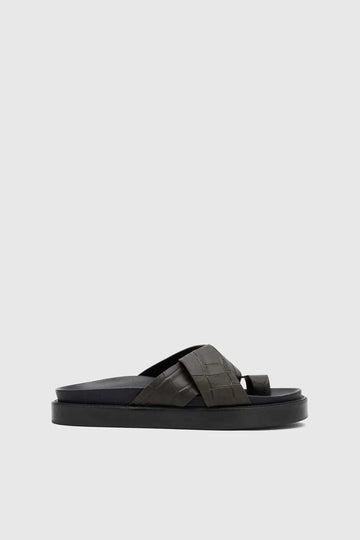 Camilla and Marc Herman Croc Sandal Chocolate