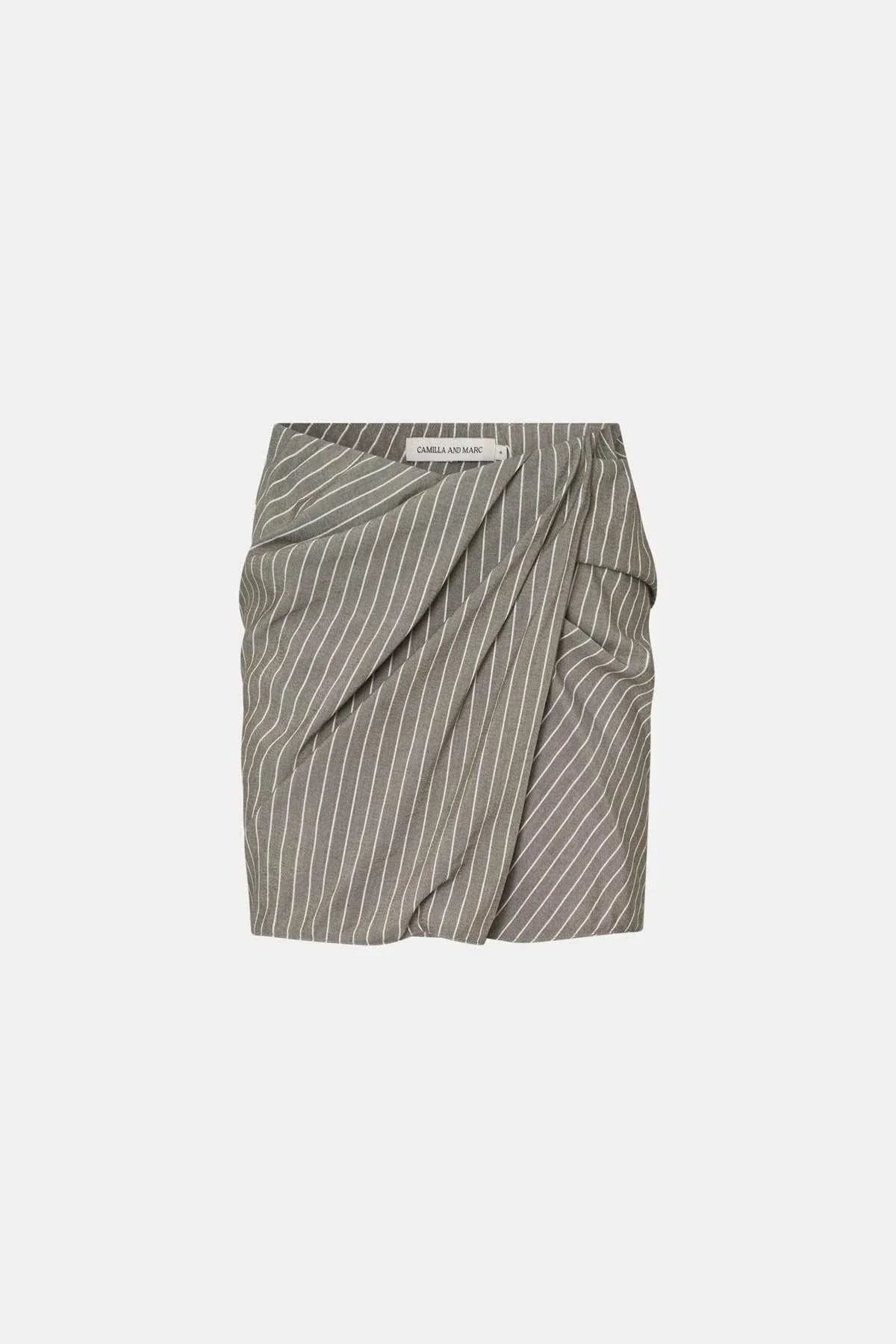 Camilla and Marc Illias Skirt Ash Stripe