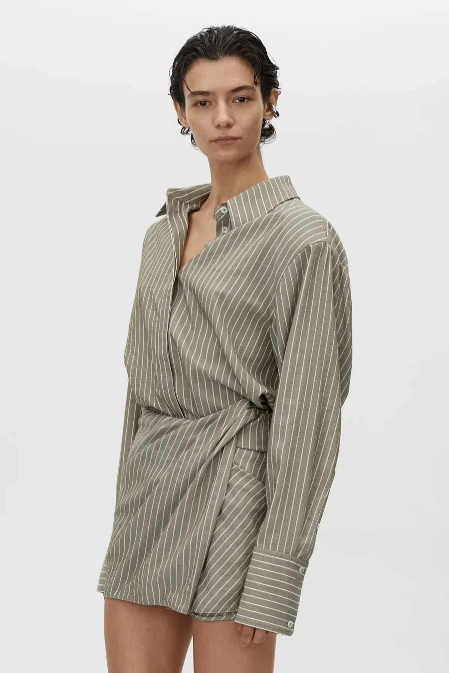 Camilla and Marc Illias Skirt Ash Stripe