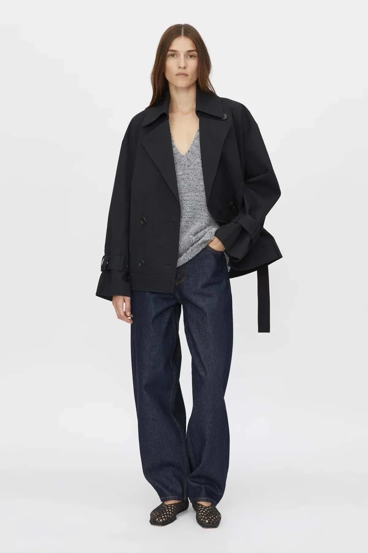 Camilla and Marc Izara Knit Vest Charcoal Navy