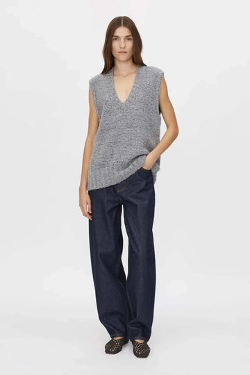 Camilla and Marc Izara Knit Vest Charcoal Navy