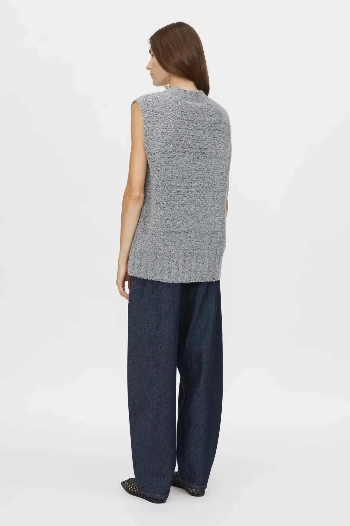 Camilla and Marc Izara Knit Vest Charcoal Navy