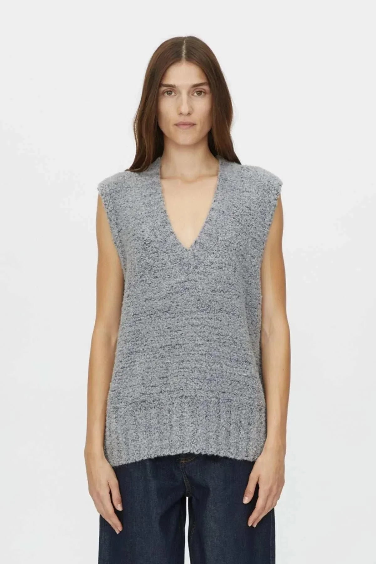 Camilla and Marc Izara Knit Vest Charcoal Navy