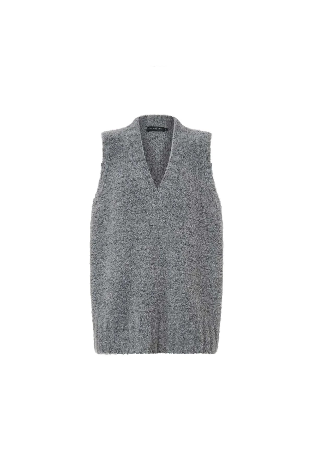 Camilla and Marc Izara Knit Vest Charcoal Navy