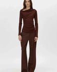 Camilla and Marc Mai Long Sleeve Top Almandine