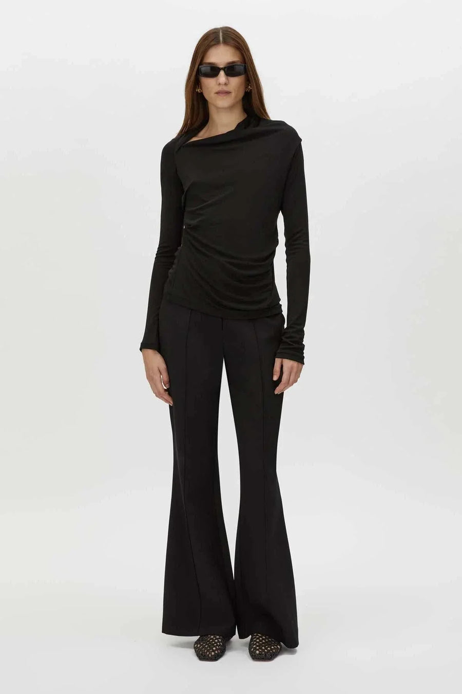 Camilla and Marc Mai Long Sleeve Top Black