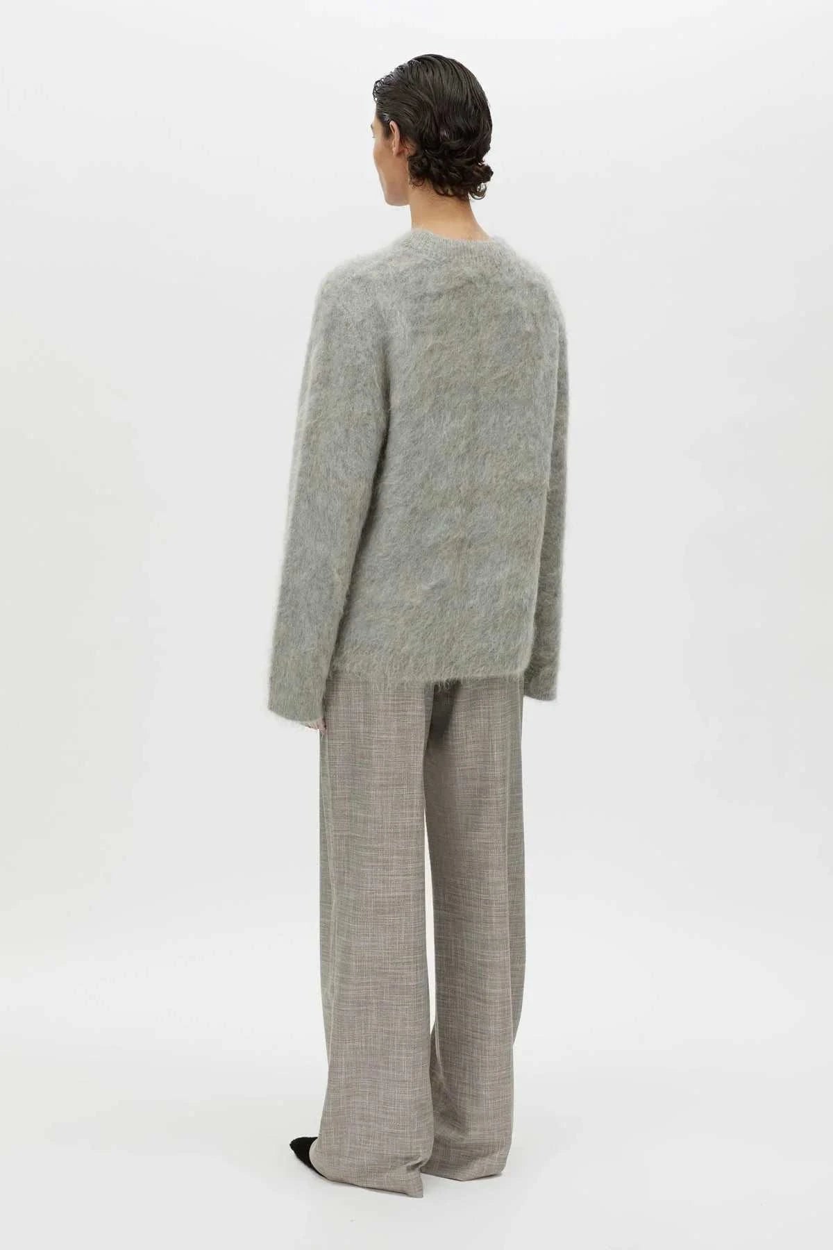 Camilla and Marc Meier Alpaca Knit Sweater Grey Melange
