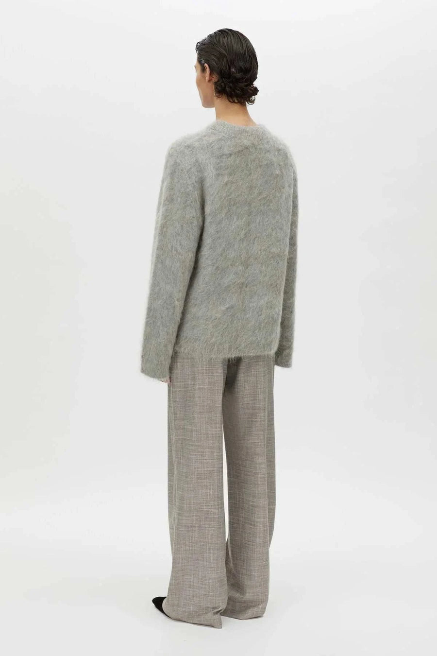Camilla and Marc Meier Alpaca Knit Sweater Grey Melange