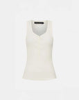 Camilla and Marc Nora Button Tank Soft White