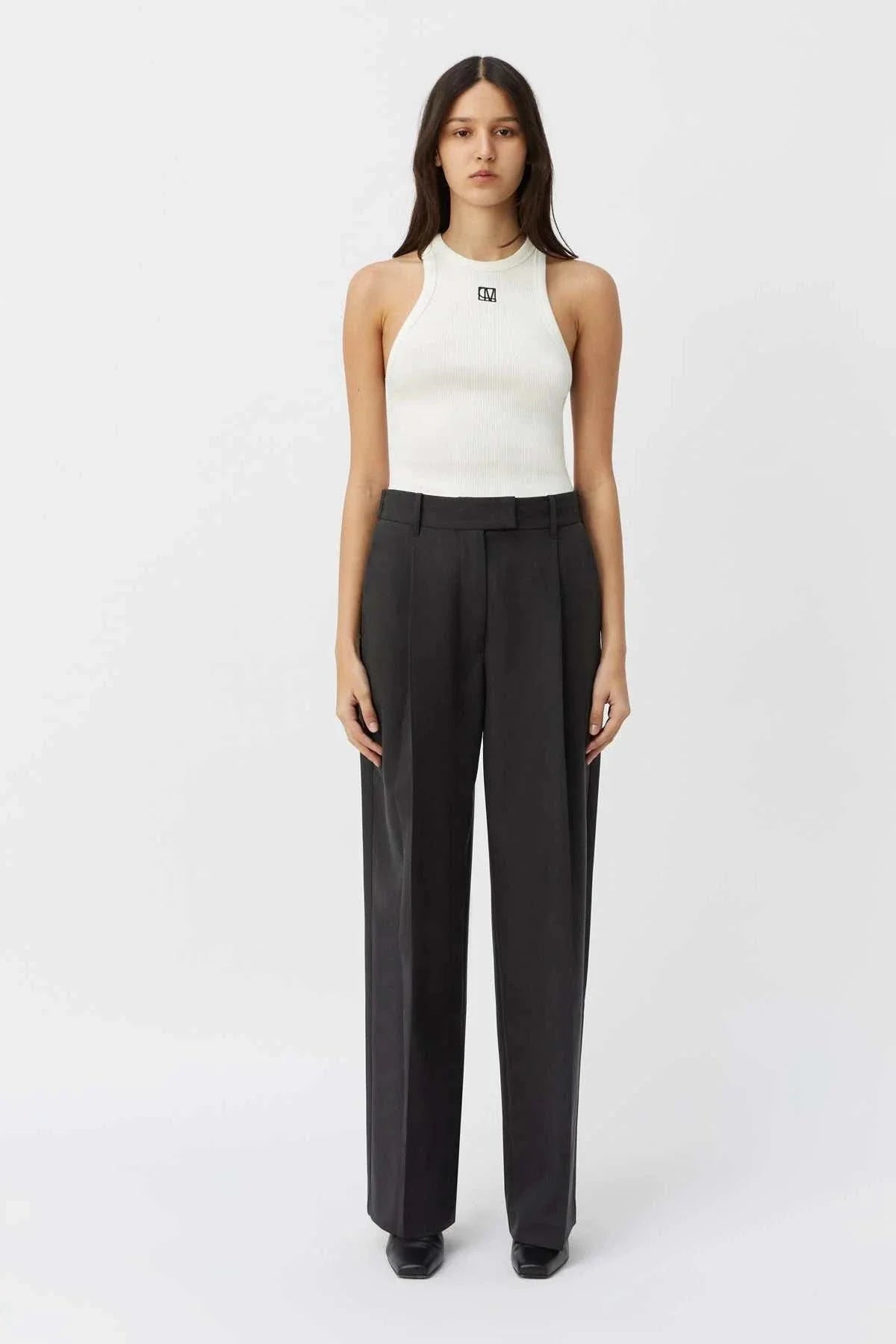 Camilla and Marc Nora Rib Top Soft White