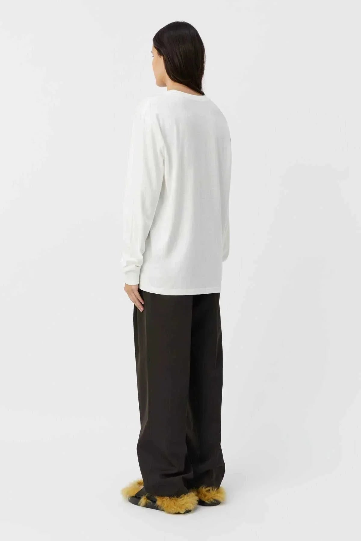 Camilla and Marc Pierre Long Sleeve Top Soft White