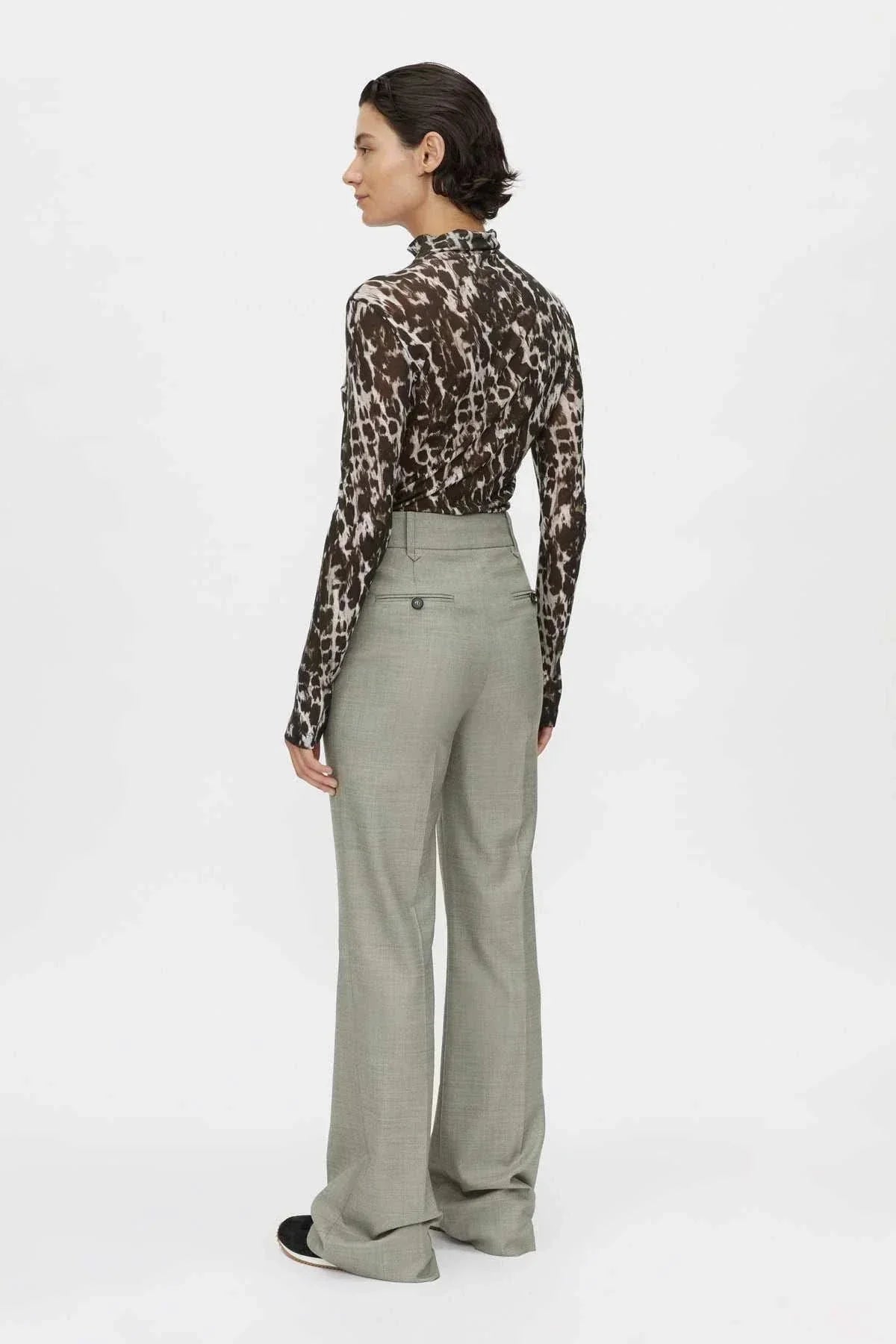 Camilla and Marc Plumage Long Sleeve Top Choc Plumage