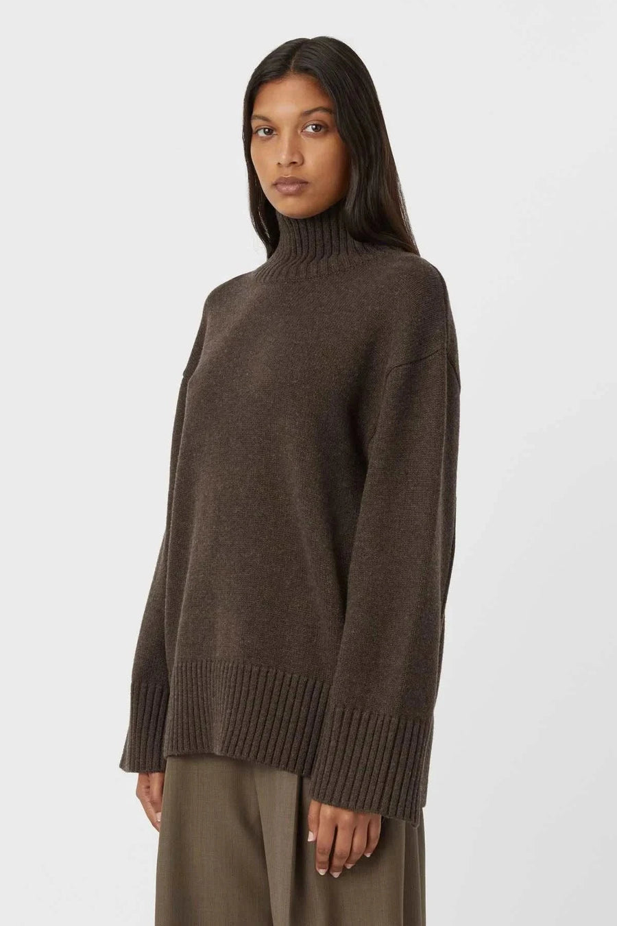 Camilla and Marc Romeo 2.0 Funnel Neck Chocolate Melange
